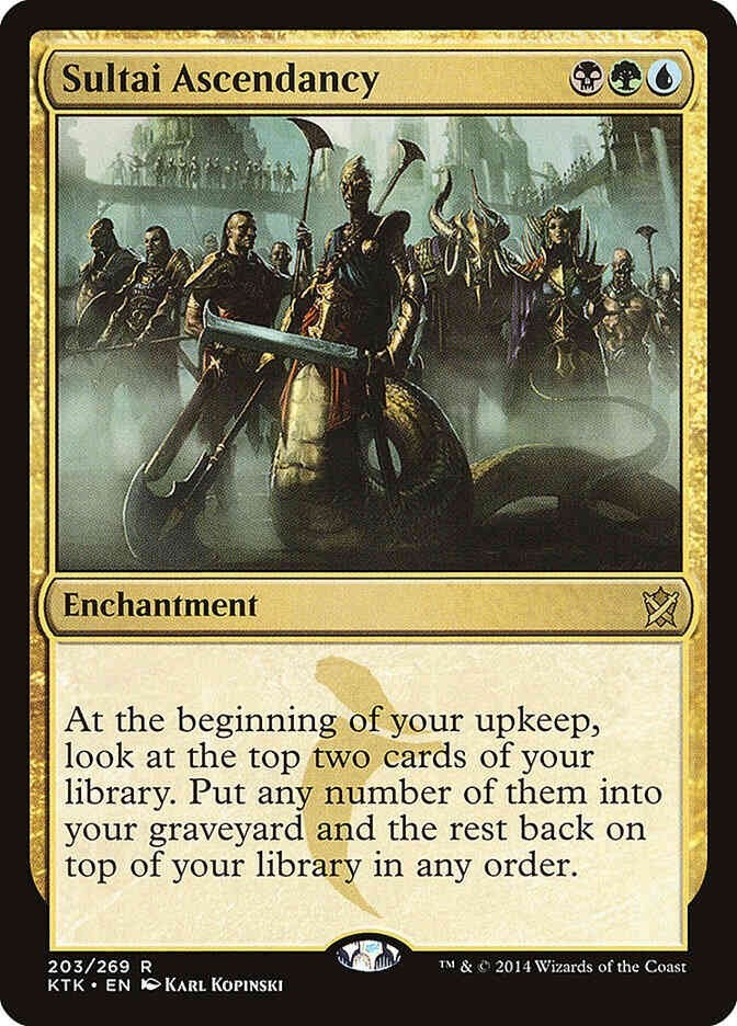 Sultai Ascendancy (LP-NM) ~ Rare from Khans of Tarkir #203 MTG
