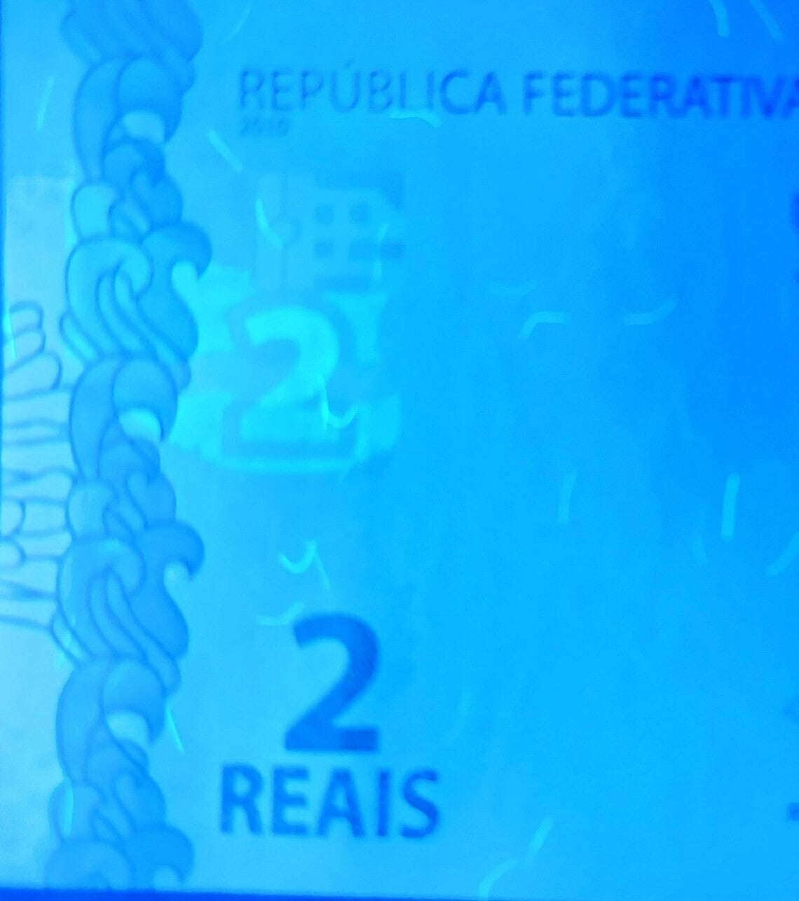 Brazil 2 Reais; B-874f; UNC; 2021 ~ Turtles on note and as watermark