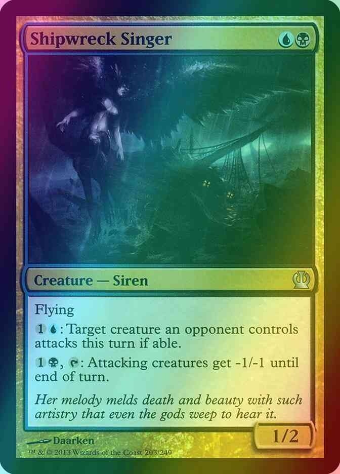 Shipwreck Singer FOIL #203 (LP-NM) U from Theros MTG 2013