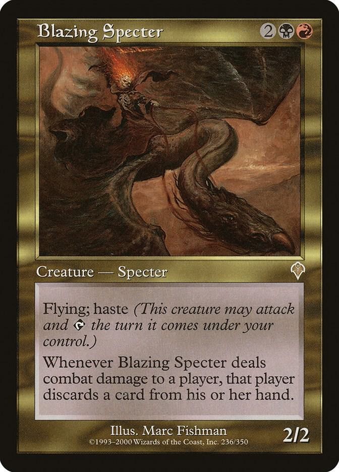 Blazing Specter (LP-NM) Rare from Invasion #236 MTG