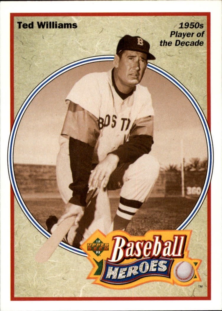 1992 Upper Deck - Baseball Heroes: Ted Williams #33 NM Boston Red Sox