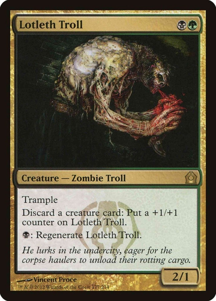 Lotleth Troll (LP-NM) ~ Rare from Return to Ravnica #177 MTG