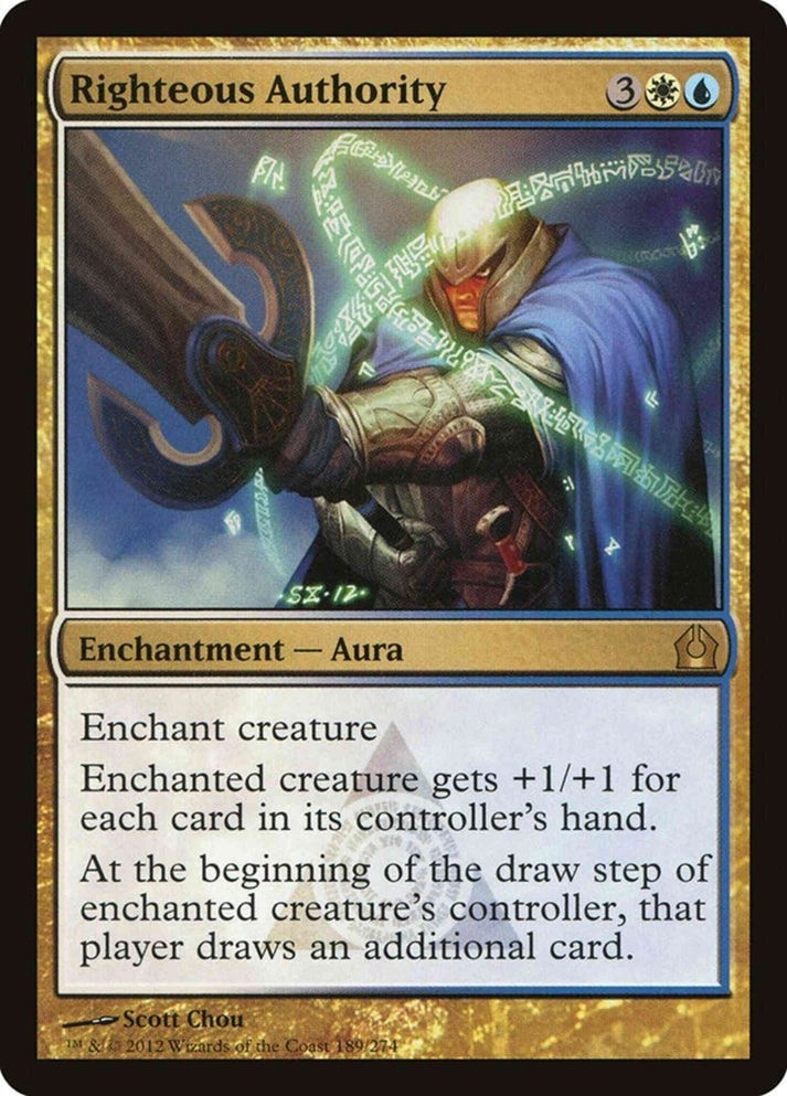 Righteous Authority (LP-NM) ~ Rare from Return to Ravnica #189 MTG