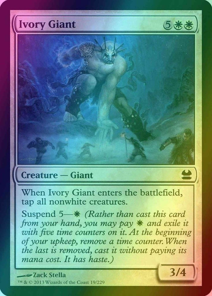 Ivory Giant FOIL (Lp-NM) ~ Modern Masters #19 MTG