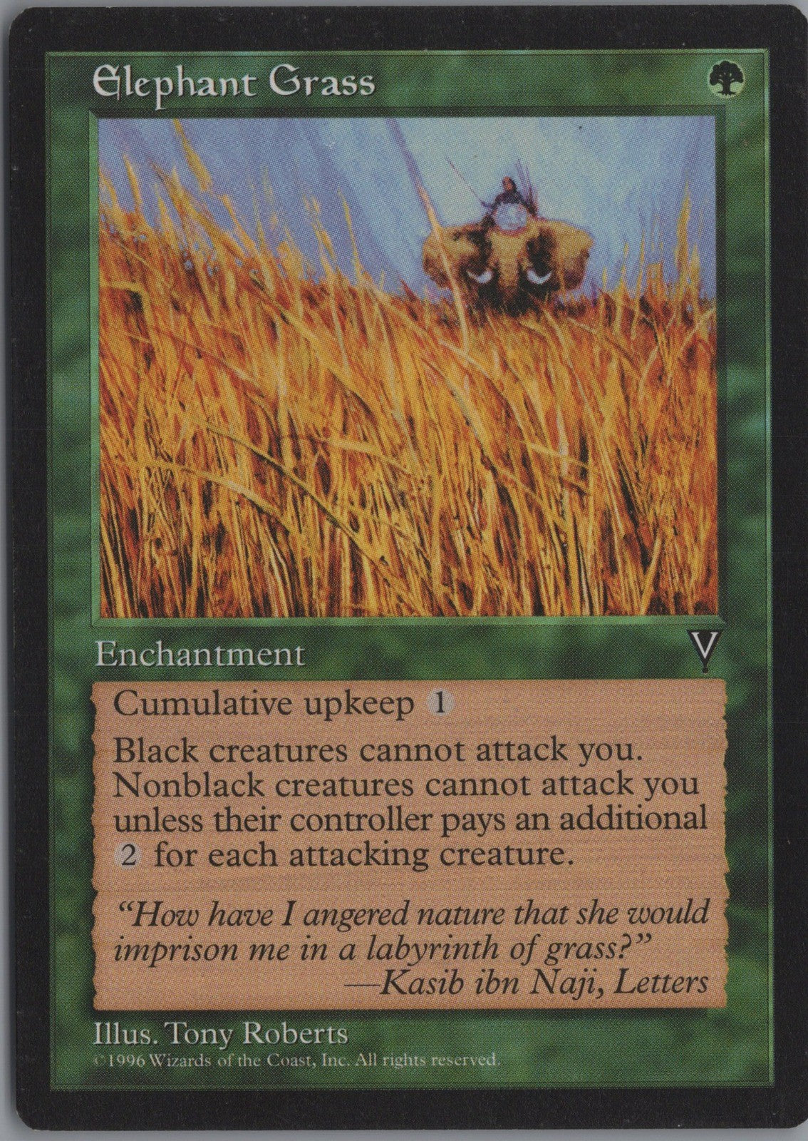 Elephant Grass #104 (LP) from Visions MTG 1997