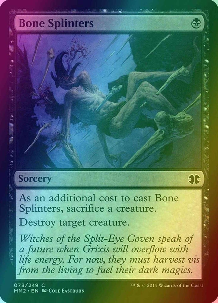 Bone Splinters FOIL  (Lp-NM) ~ Modern Masters 2015 #73 MTG