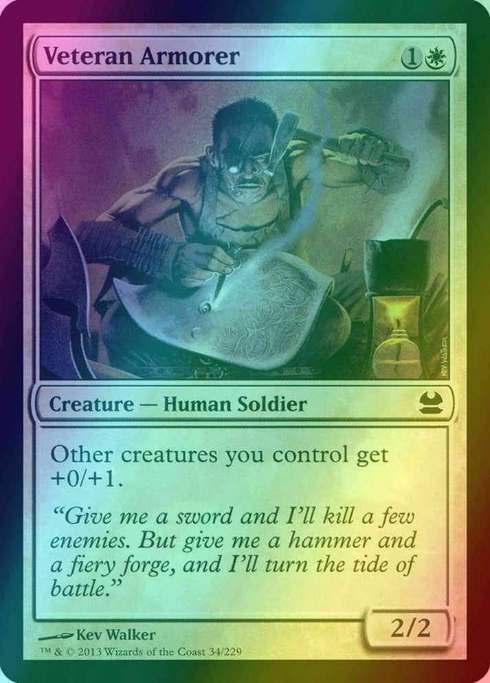 Veteran Armorer FOIL (Lp-NM) ~ Modern Masters #34 MTG