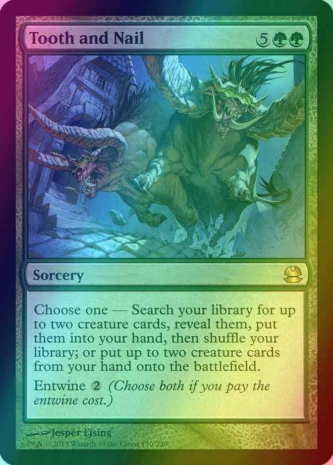 Tooth and Nail FOIL #170 (LP-NM) RARE from Modern Masters MTG 2013
