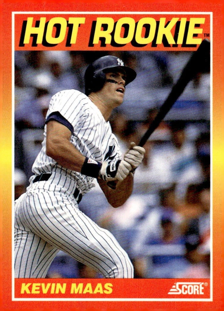 1991 Score - Hot Rookies #2 Kevin Maas NM New York Yankees