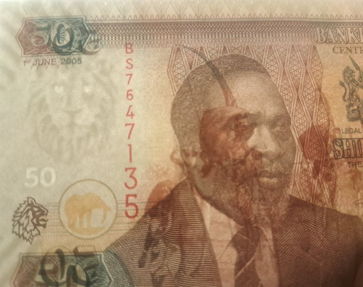 KENYA 50 Shillings; P-47a; UNCIRCULATED from 2005; featuring Camel Caravan