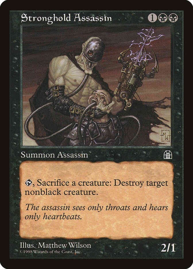 Stronghold Assassin (MP) ~ Rare from Stronghold #71 MTG