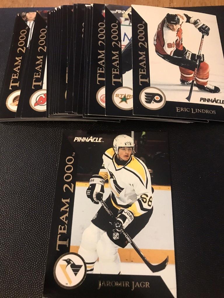 1992-93 PINNACLE TEAM 2000 HOCKEY CARD Complete Set of 30 CARDS, LINDROS JAGR