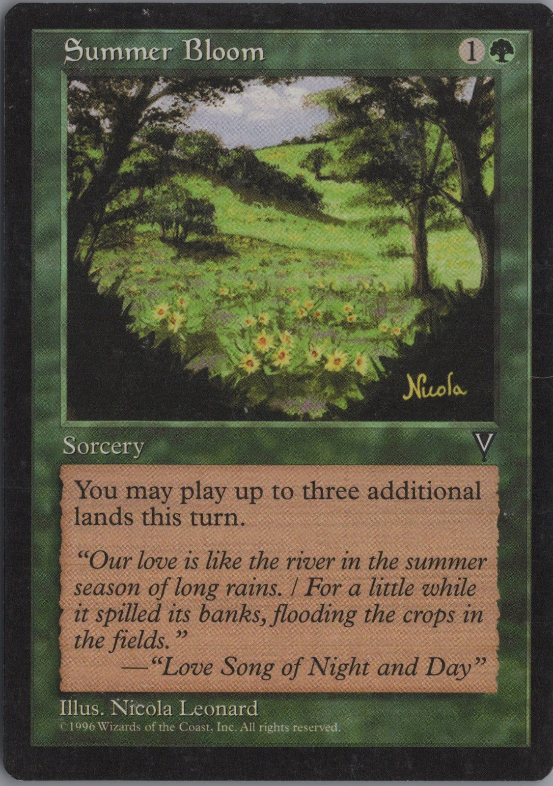 Summer Bloom #122 (LP) from Visions MTG 1997