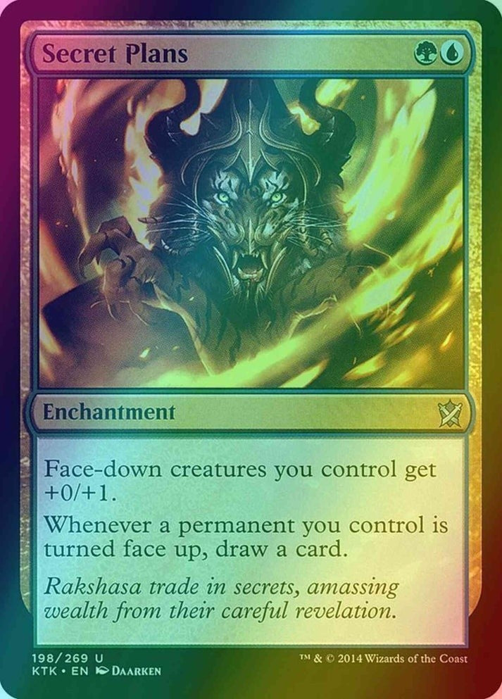 Secret Plans FOIL (LP-NM) ~ Khans of Tarkir #198 MTG