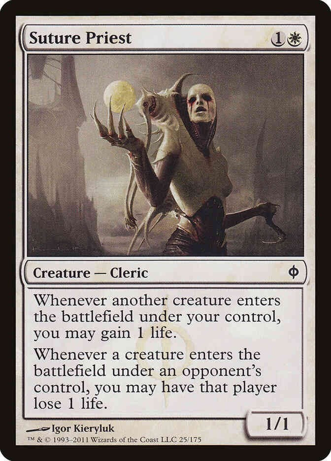 Suture Priest (LP-NM) ~ from New Phyrexia #25 MTG