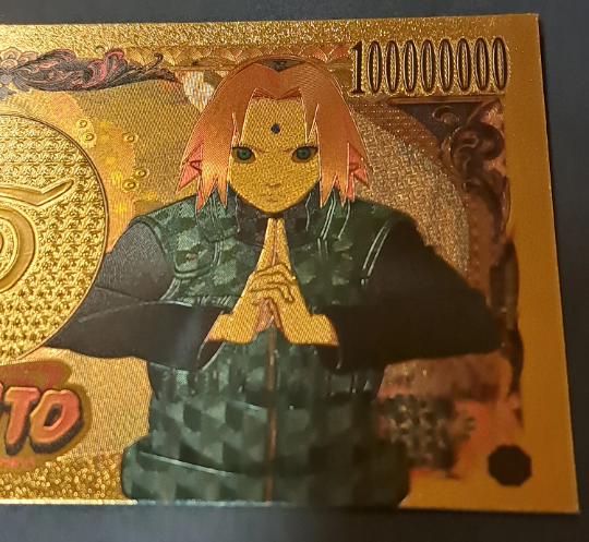 TSUNADE - Japanese Anime; .9999 GOLD Billion Yen; With display holder