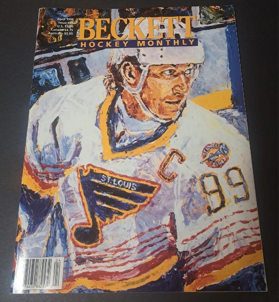 Beckett Hockey Monthly April 1996 Issue 66 Gretzky cover