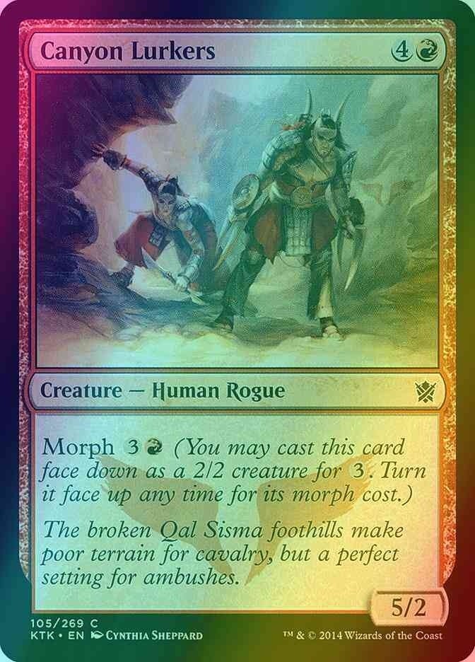 Canyon Lurkers FOIL (LP-NM) ~ Khans of Tarkir #105 MTG
