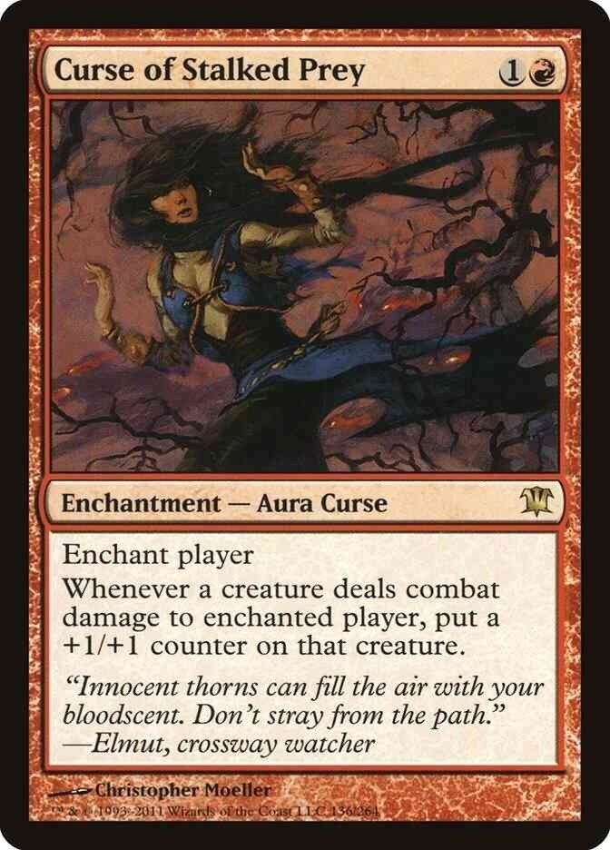 Curse of Stalked Prey (LP-NM) ~ Rare from Innistrad #136 MTG