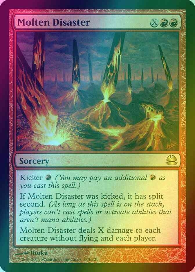 Molten Disaster FOIL #123 (LP-NM) RARE from Modern Masters MTG 2013