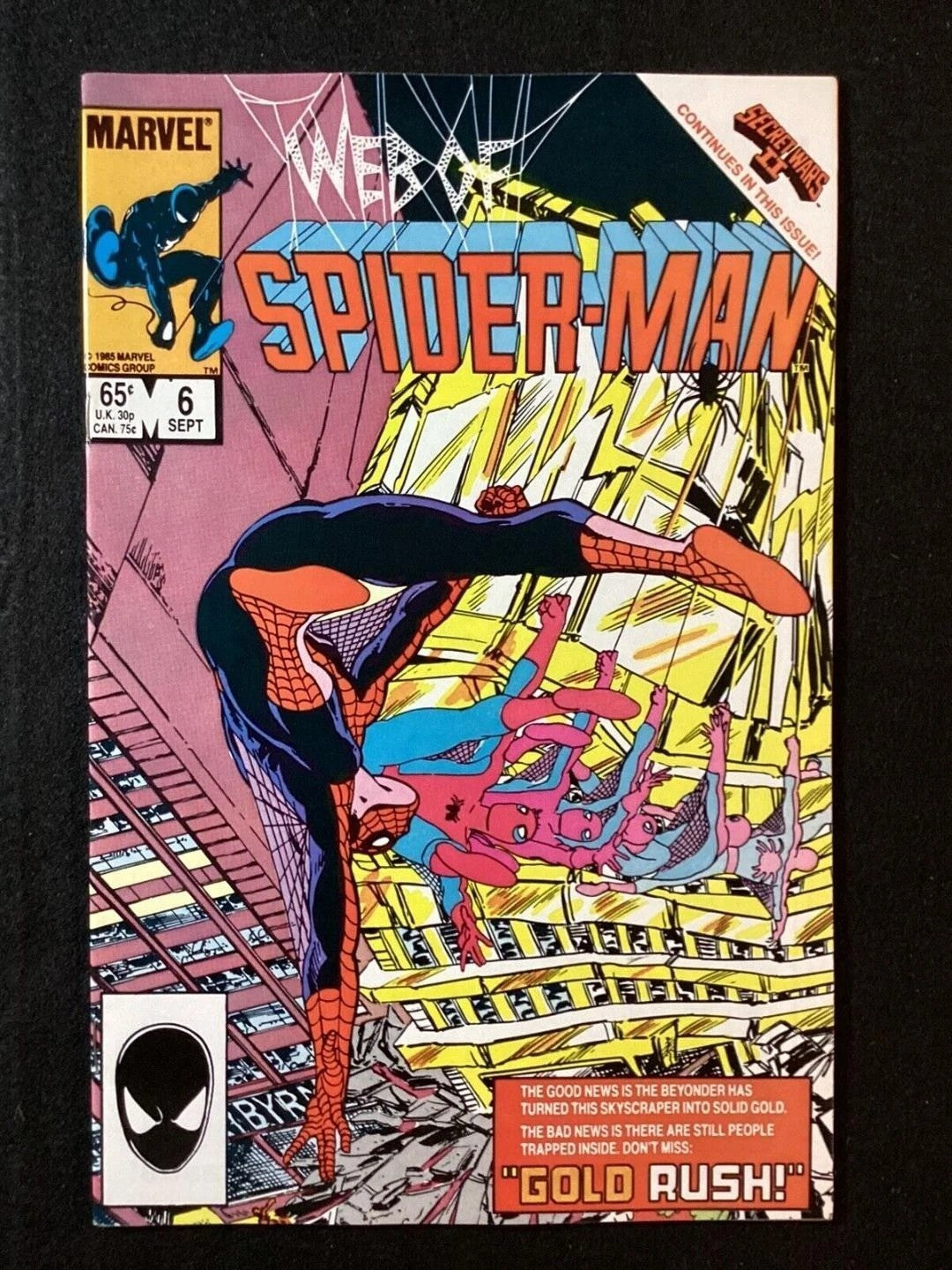WEB Of SPIDERMAN #6 from 1985 (VF) Direct Edition
