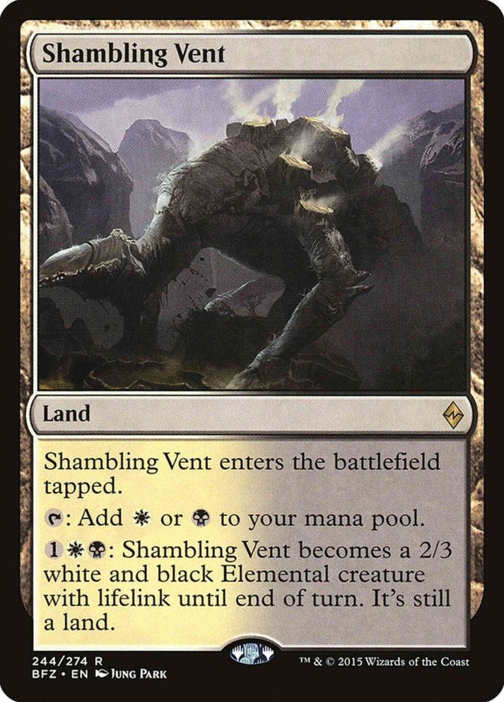 Shambling Vent (LP-NM) ~ Rare from Battle for Zendikar #244 MTG