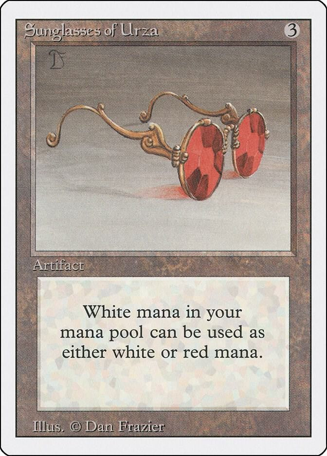 Sunglasses of Urza (LP-NM) Rare from Revised Edition MTG