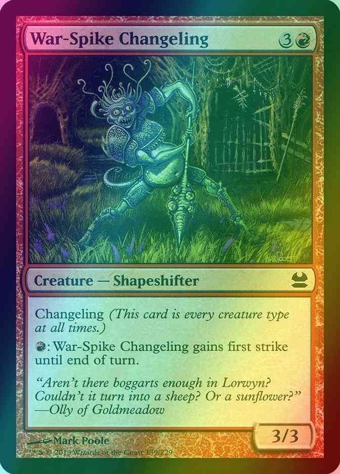 War-Spike Changeling FOIL (LP-NM) ~ Modern Masters #139 MTG