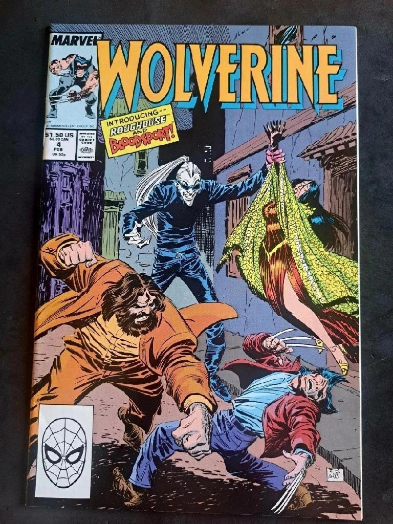 WOLVERINE ~ Vol. 2 #4 ~ Direct ~ (VF/NM ~ 9.0) ~ Intro: Roughhouse, Bloodsport