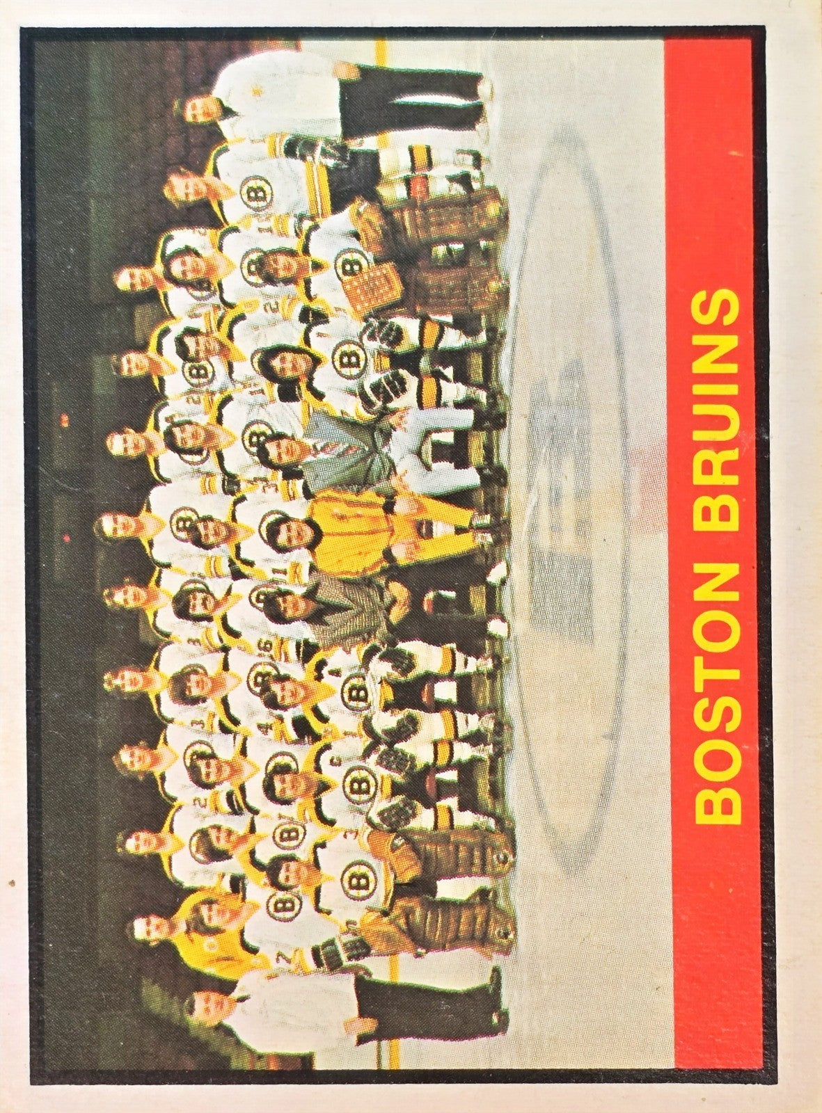 1974-75 O-Pee-Chee Boston Bruins Checklist #350 (Unmarked) EX+  Boston Bruins