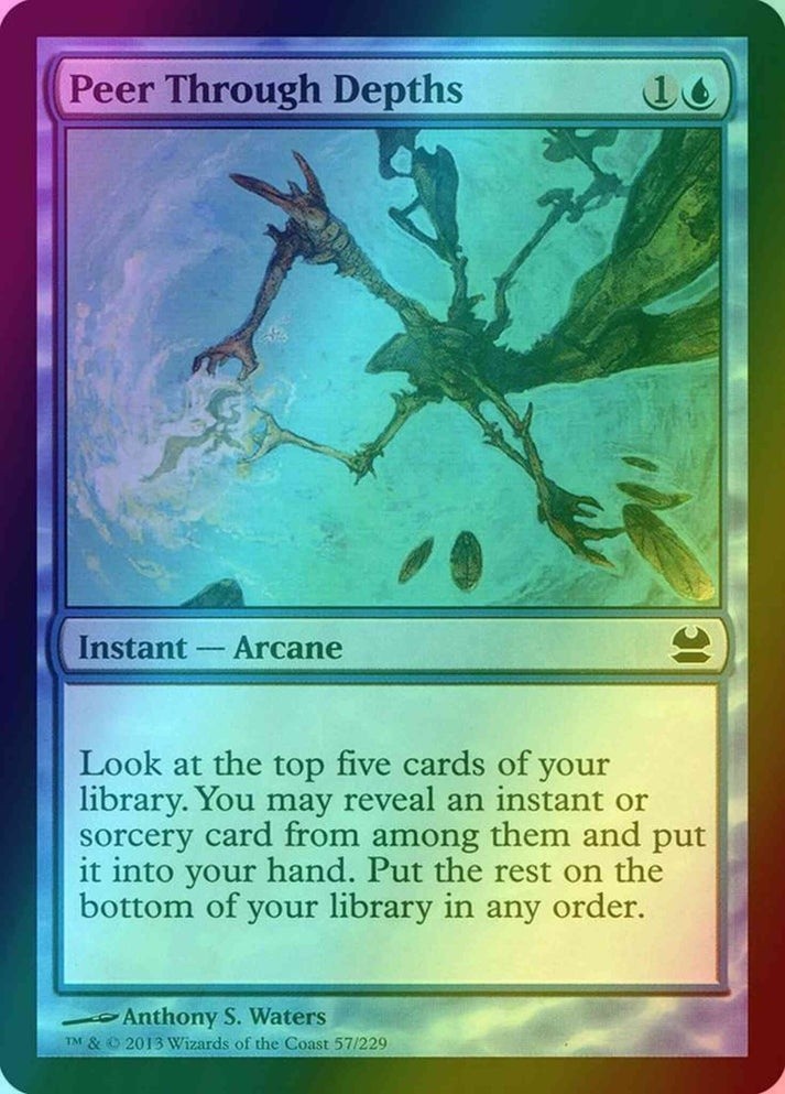 Peer Through Depths FOIL (LP-NM) ~ Modern Masters #57 MTG