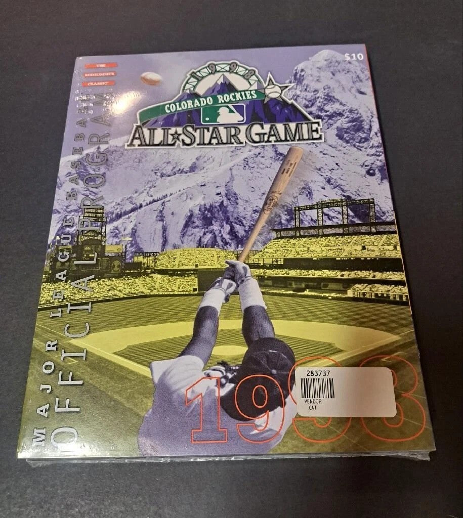 MLB Set: 1998 Colorado & 1999 Boston All Star Game Programs ~ Mint Sealed 🍁⚾