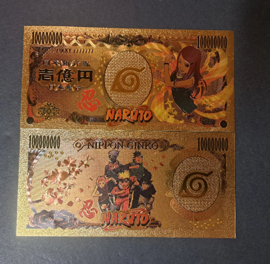 SAKURA HARUNO - Japanese Anime; .9999 GOLD Billion Yen; With display holder