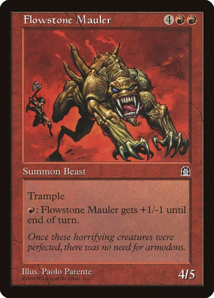 Flowstone Mauler (LP-NM) ~ Rare from Stronghold #85 MTG