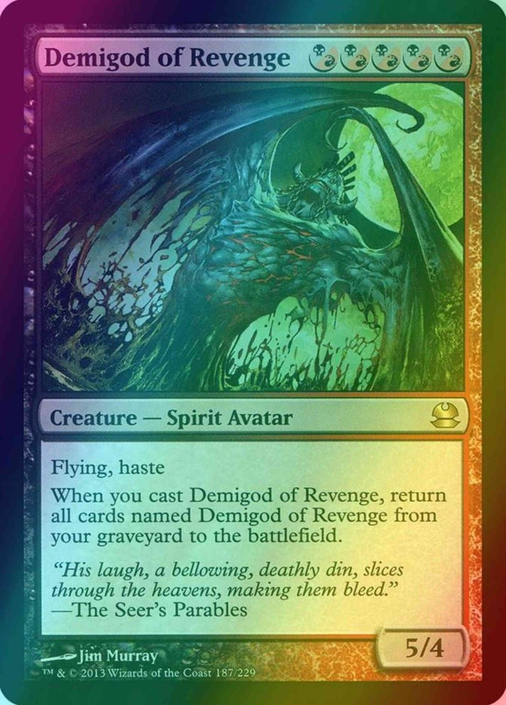 Demigod of Revenge FOIL #187 (LP-NM) RARE from Modern Masters MTG 2013