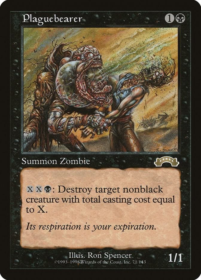 Plaguebearer (LP-NM) Rare from Exodus # 71 1998 MTG