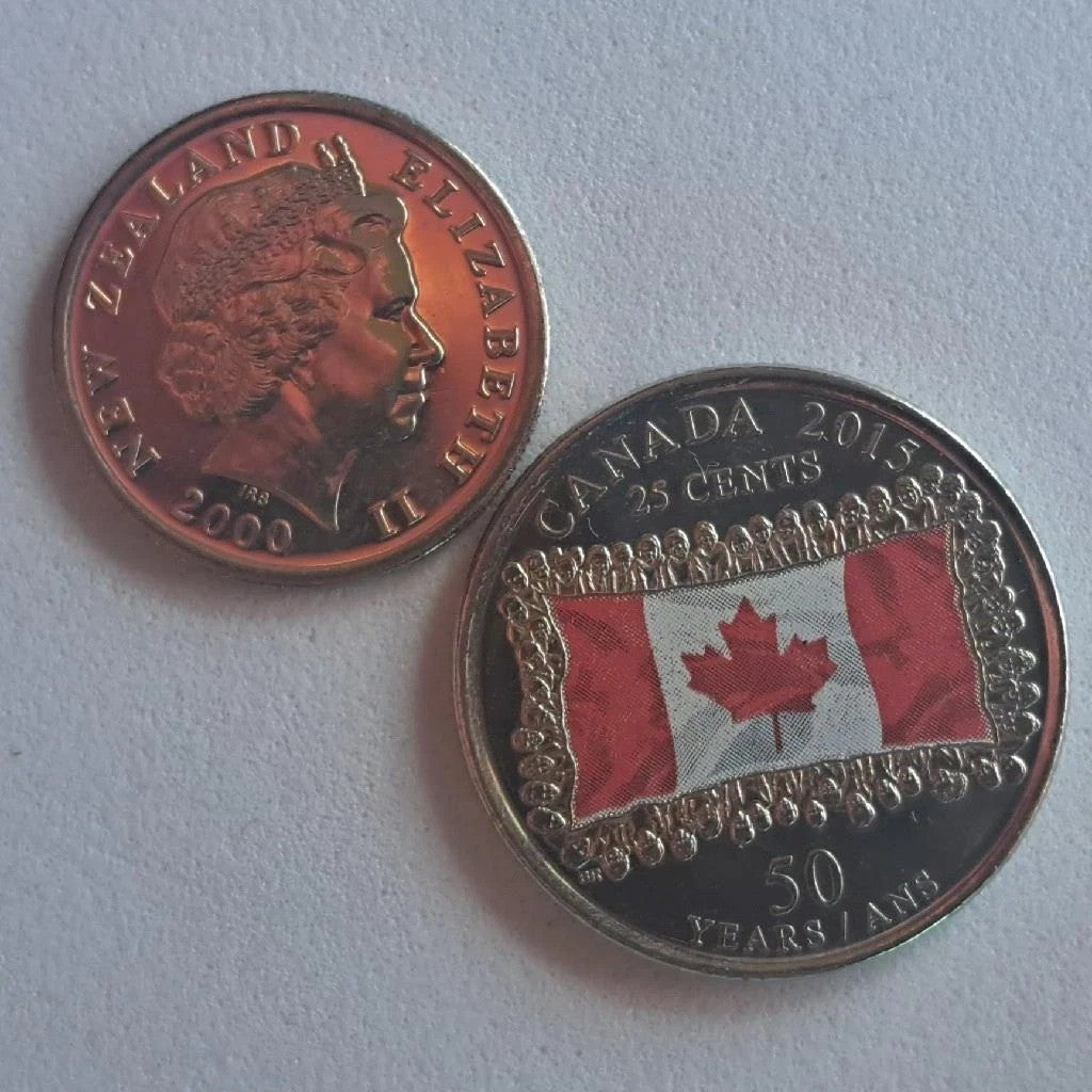 New Zealand 5 Cents Coin; BU from 2000; KM-116; features QE II and a Tuatara 🍁