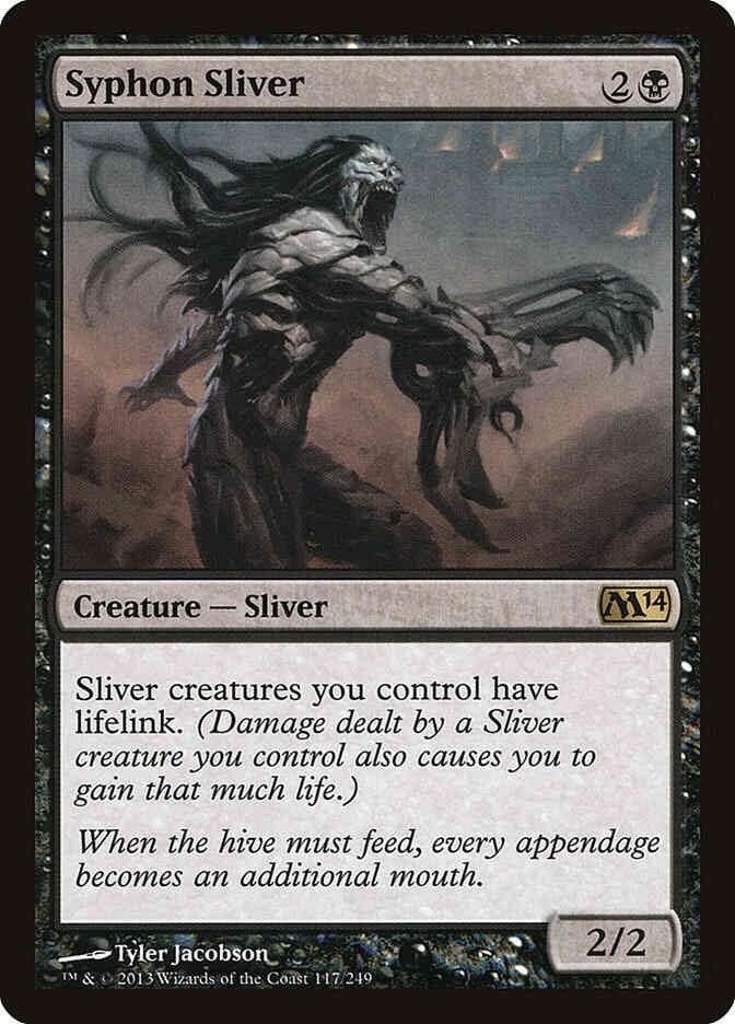Syphon Sliver (LP-NM) ~ Rare from Magic 2014 #117 MTG