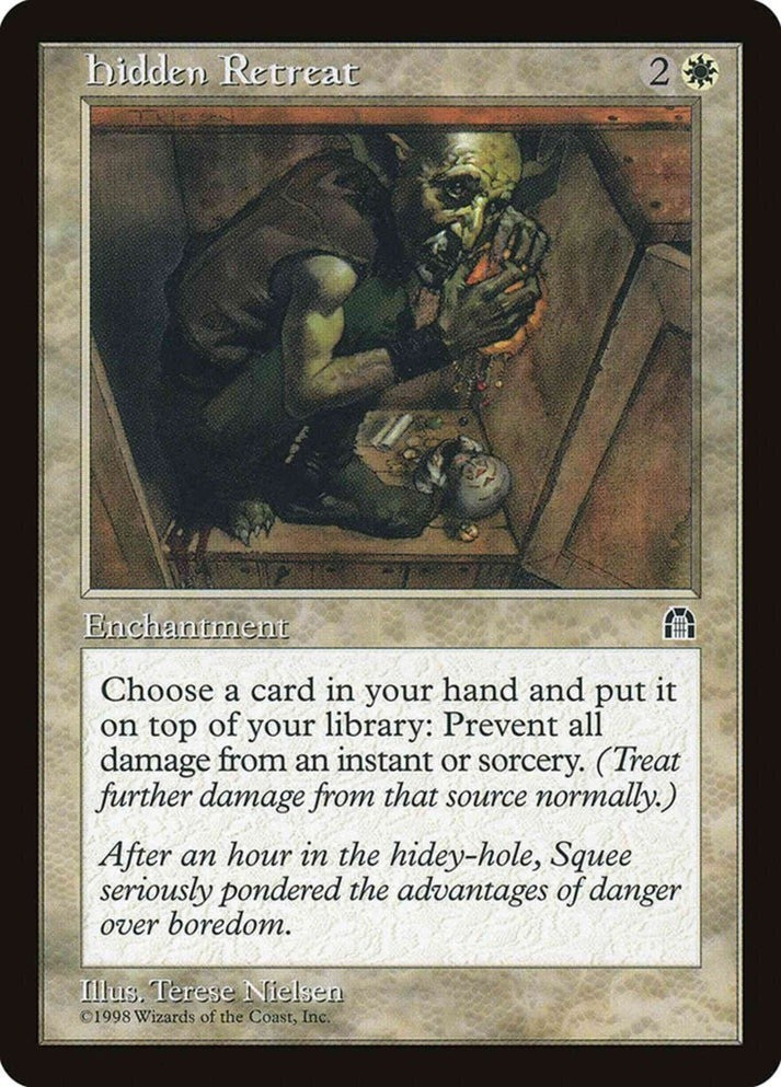 Hidden Retreat (LP-NM) ~ Rare from Stronghold #6 MTG