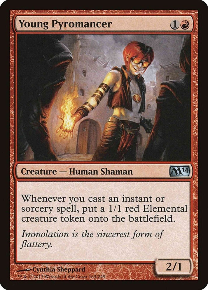 Young Pyromancer (LP-NM) ~ from Magic 2014 #163 MTG