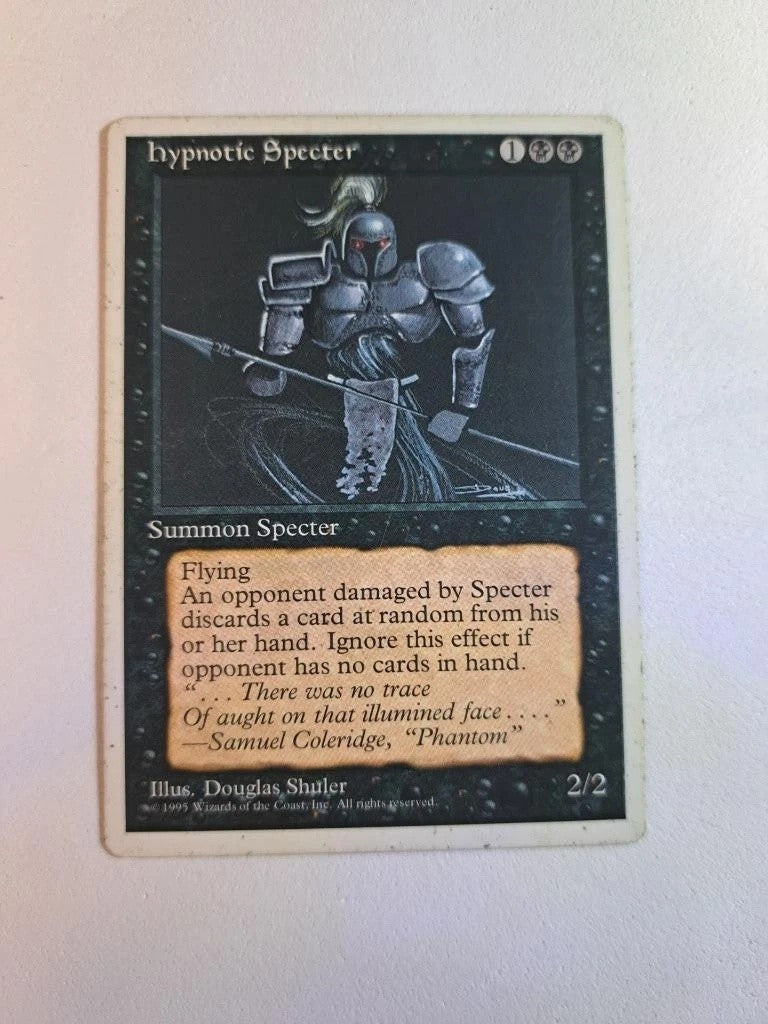 Hypnotic Specter (LP) ~ from Fourth Edition #142 MTG