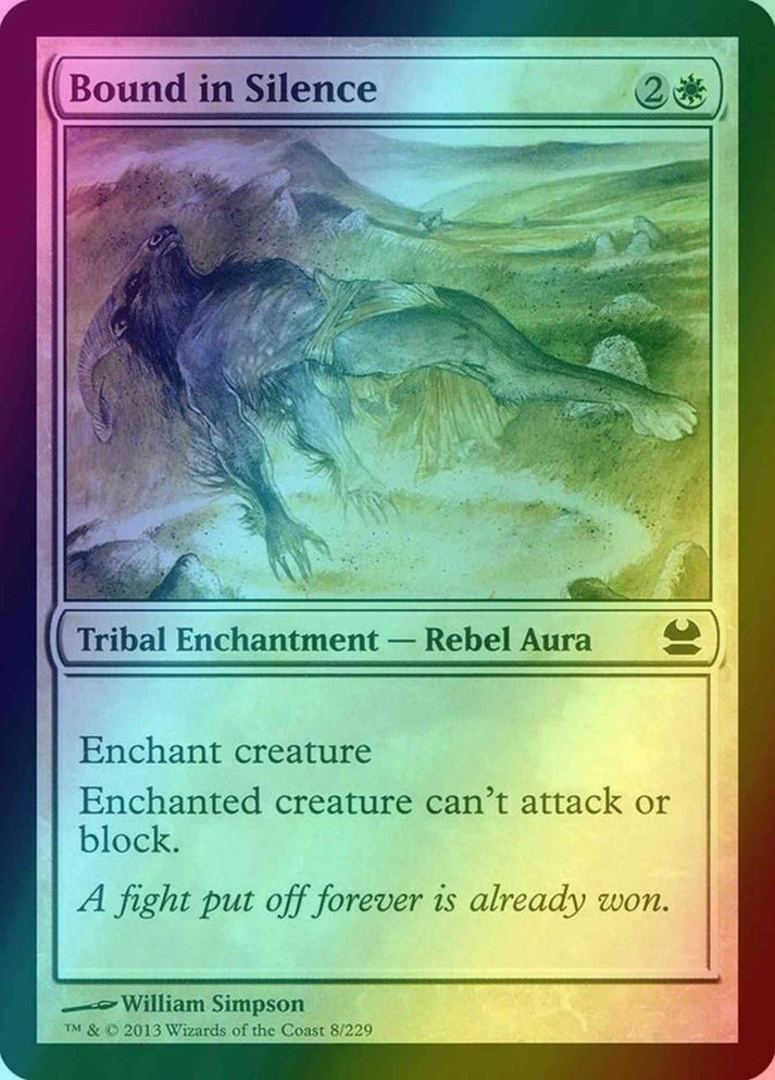 Bound in Silence FOIL (Lp-NM) ~ Modern Masters #8 MTG