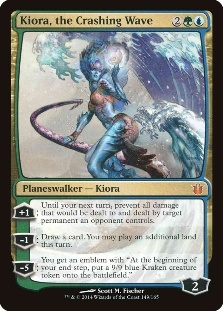 Kiora, the Crashing Wave (LP-NM) ~ Mythic Rare from Born of the Gods #149 MTG
