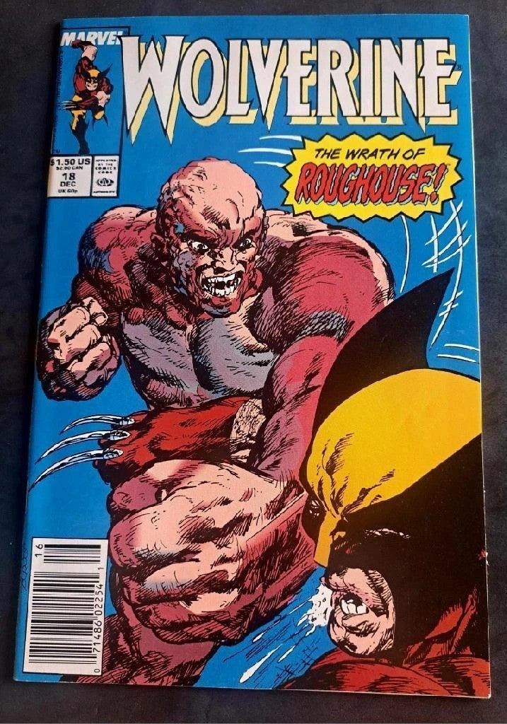 WOLVERINE ~ Vol. 2 #18 1989 ~ Direct Edition ~ (VF-NM ~ 9.0) ~ White pages