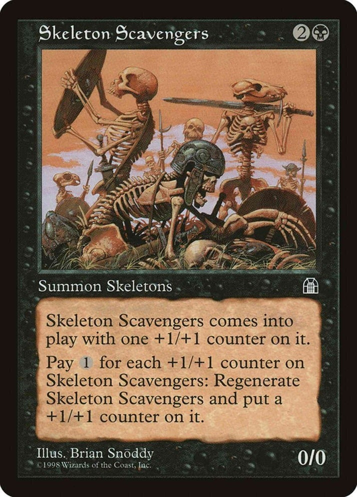 Skeleton Scavengers (LP-NM) ~ Rare from Stronghold #70 MTG