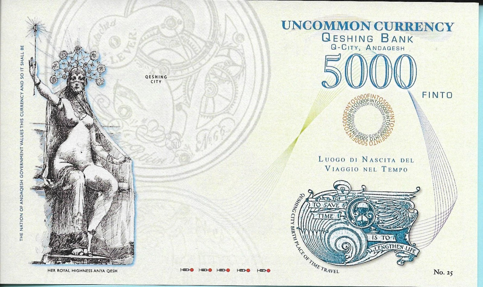 2014 ANDAQESH 5000 FINTO - Limited Private Fantasy Issue - Nude Queen A. Qesh