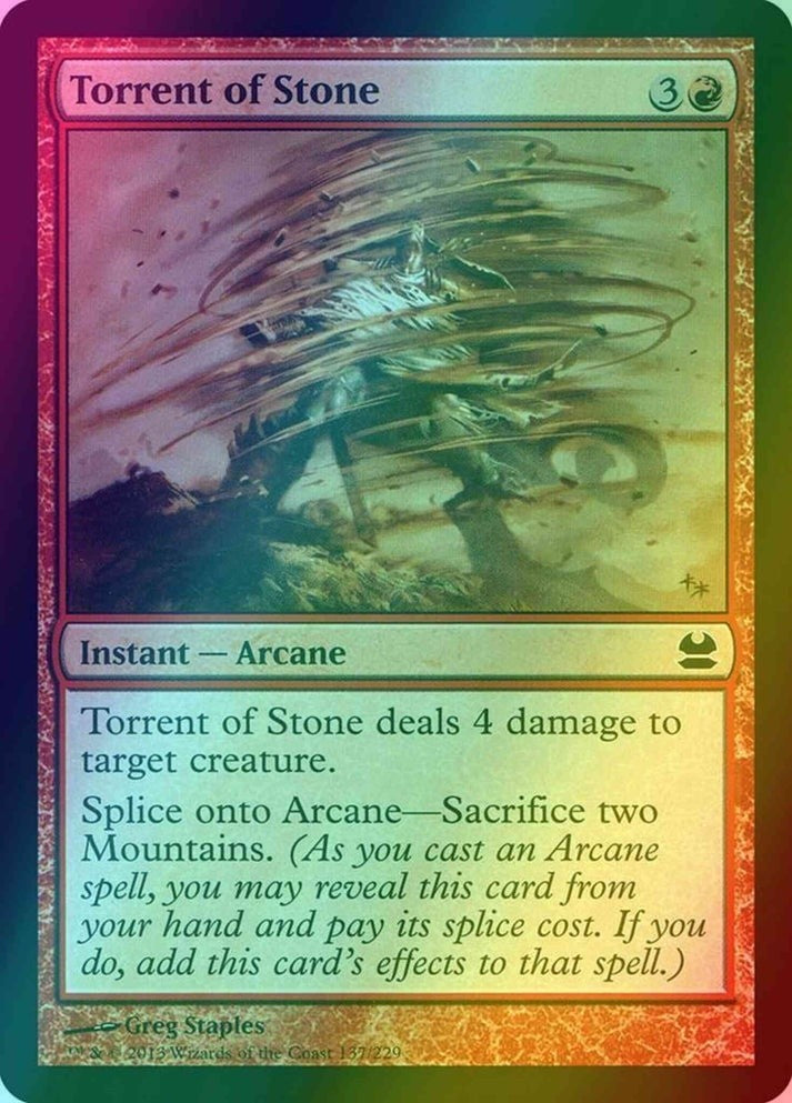 Torrent of Stone FOIL (LP-NM) ~ Modern Masters #137 MTG