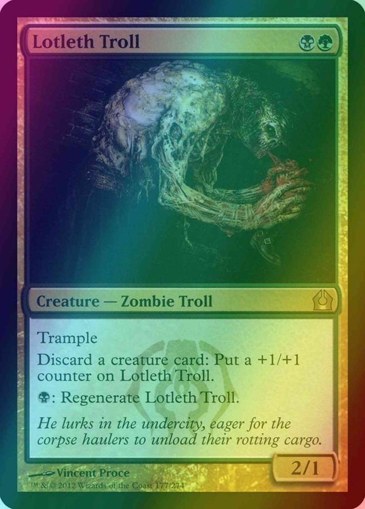 Lotleth Troll FOIL (LP-NM) ~ Rare from Return to Ravnica #177 MTG