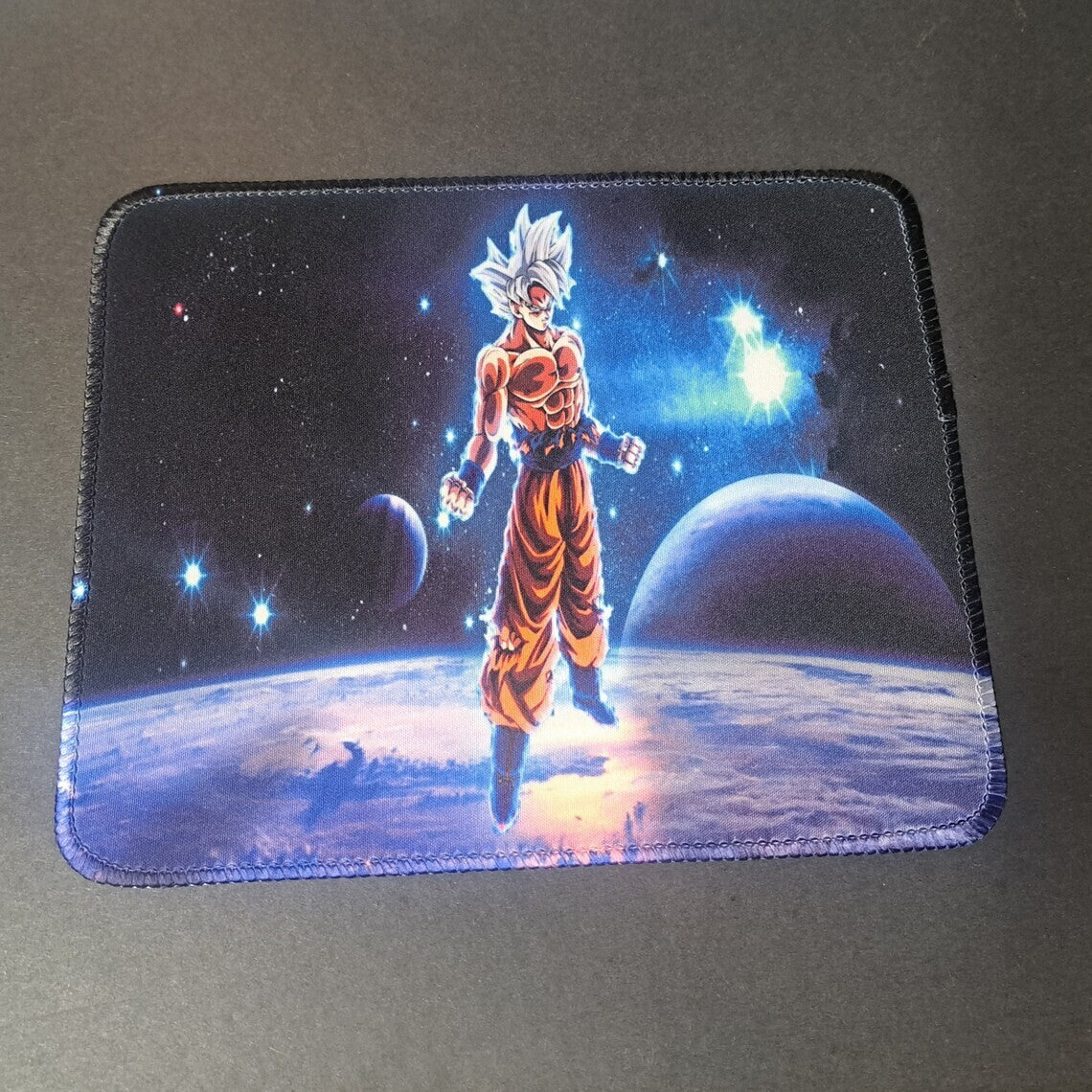 GOKU Ultra Instinct; Dragon Ball Z MOUSE PAD; 22x18x.2 cm; Locking Edge, Nonslip