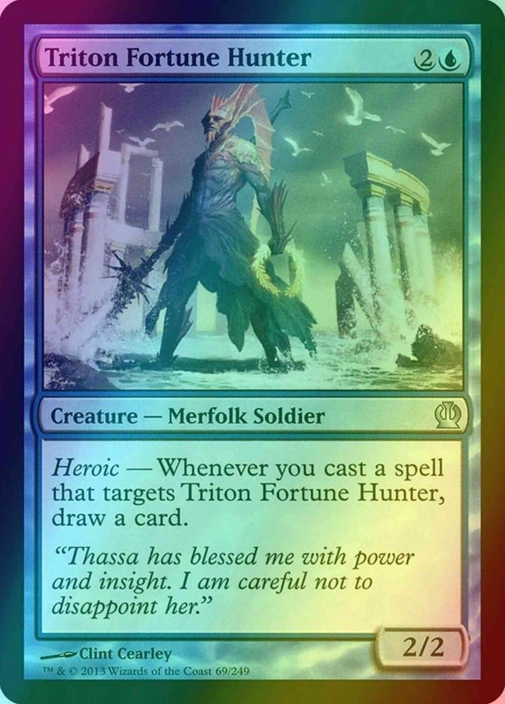 Triton Fortune Hunter FOIL #69 (LP-NM) U from Theros MTG 2013